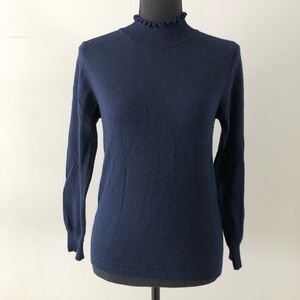 Women’s Bartolini Made in Italy Blue Merino Wool Blend long sleeve top size M